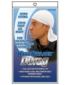 Wave Builder Durag White Style 192 AW