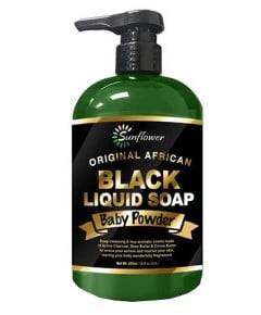 Original African Black Liquid Soap Baby Powder