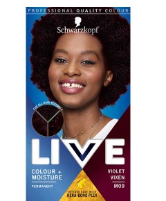 Live Colour Plus Moisture Permanent Hair Colour Violet Vixen M09