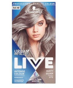 Live Urban Metalic Intense Permanent Colour  U72 Dusty Silver