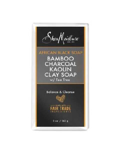African Black Soap Bamboo Charcoal Kaolin Clay Soap