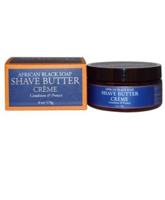 Men African Shea Black Soap Shave Butter Soap