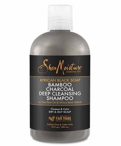 African Black Soap Bamboo Charcoal Deep Cleansing Shampoo