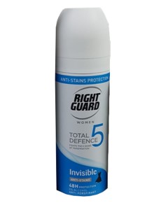 Right Guard Women Total Defence 5 Invisible Anti Perspirant Deodorant