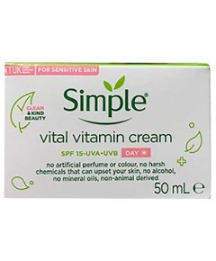 Simple Vital Vitamin Day Cream SPF15