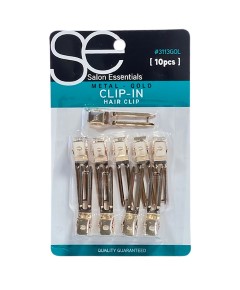 Salon Essential Metal Gold Clip In Hair Clip 3113GOL