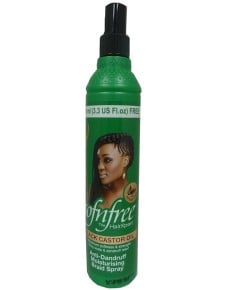 M And M Cosmetics Sofnfree Black Castor Oil Anti Dandruff Moisturizing Braid Spray 