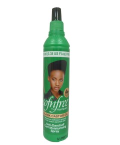 Sof N Free Black Castor Oil Anti Dandruff Curl Moisturizing Spray
