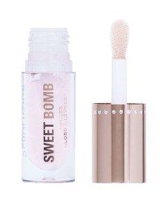 Sweet Bomb Lip Gloss Candy Floss Pink Glitter