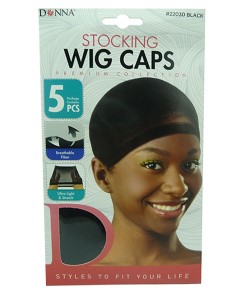 Donna Stocking Wig Cap 5Pcs