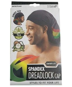 Titan Donna Spandex Dreadlock Cap With Tea Tree Oil And Coconut Oil