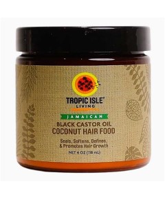 Tropic Isle Living Black Castor Oil Coconut Hair Food