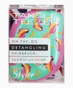 On The Go Detangling Hairbrush Compact Styler Parrots