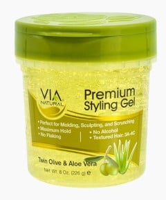 Via Natural Premium Styling Gel With Twin Olive And Aloe Vera