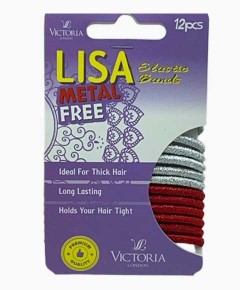 Lisa Metal Free Elastic Hair Bands With Sparkle 29A3