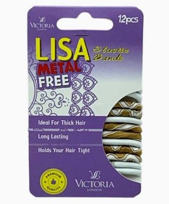 Lisa Metal Free Elastic Hair Bands 2A4