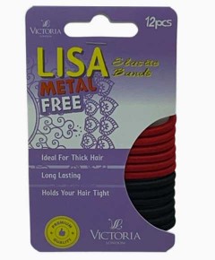 Lisa Metal Free Elastic Hair Bands 65A2