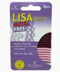 Lisa Metal Free Elastic Hair Bands 65A4