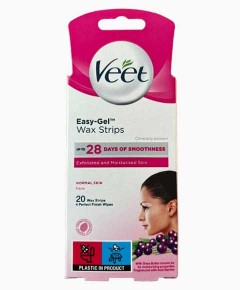Veet Easy Gel Wax Strips For Normal Skin Face