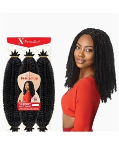 X Pression 3X Twisted Up Springy Afro Twist Braids