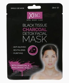XBC Xpel Body Care Black Tissue Charcoal Detox Facial Mask