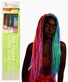 X-pression Xpression Expression 48 Braiding hair 2X Pre-Stretched Color  Green