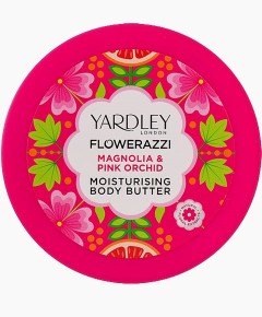 Yardley Flowerazzi Magnolia And Pink Orchid Moisturising Body Butter