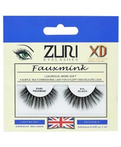 Zuri Fauxmink Eyelashes 915 Black