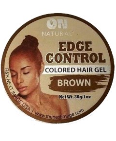 On Natural Brown Colored Edge Control Gel