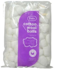 Pretty Cotton Wool Balls White