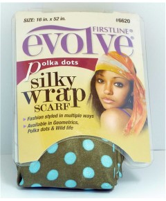 Evolve Polka Dots Silky Wrap Scarf