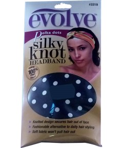Evolve Polka Dot Silky Knot Headband