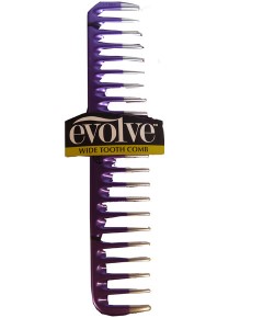 Evolve Wide Teeth Comb Metallic Purple 4552