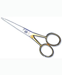 FineLines Barber Scissors Gold Handle 33413