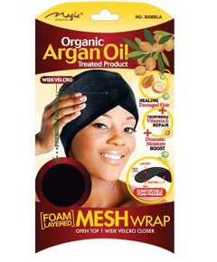 Magic Collection Organic Argan Oil Mesh Wrap 3006BLA