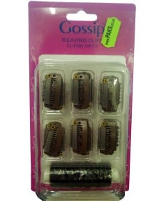 Gossip Brown Weaving Clips With Thread 36Pcs