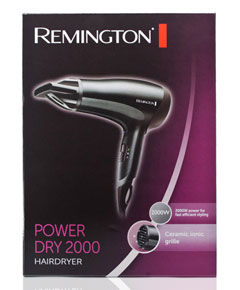 Power Dry 2000 Hair Dryer Black D3010 
