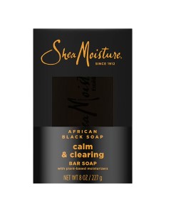 African Black Calm And Clearing Bar Soap With Shea Butter