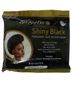 Sta Sof Fro Shiny Black Permanent Hair Colour Cream Sachet