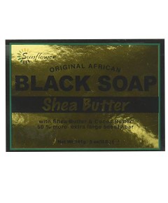 Sunflower Original African Shea Butter Black Soap 